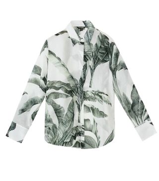 Massimo Dutti + Leaf Print Shirt