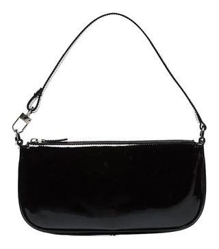 By Far + Black Rachel Patent Leather Shoulder Bag