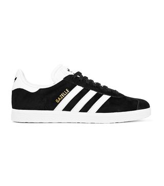 Adidas Originals + Gazelle Suede and Leather Sneakers