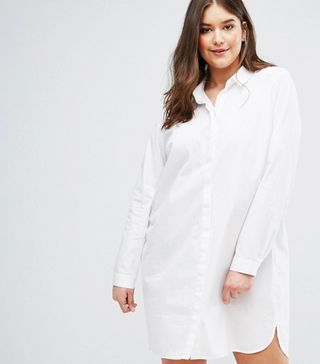 ASOS Curve + Cotton Shirt Dress