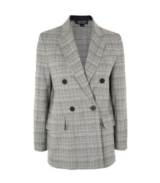 Topshop + Checked Double Breasted Suit