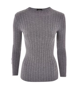 Topshop + Knitted Funnel Neck Jumper