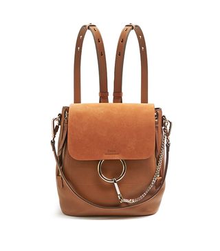 Chloé + Faye Small Suede and Leather Backpack