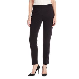 Tahari by Arthur S. Levine + Crepe Straight Fit Pant