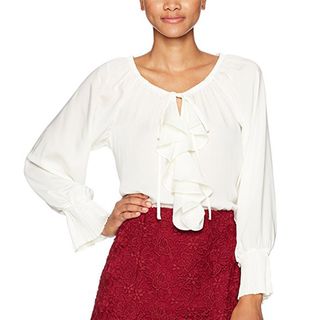 Nanette Lepore + Cascade Woven Blouse