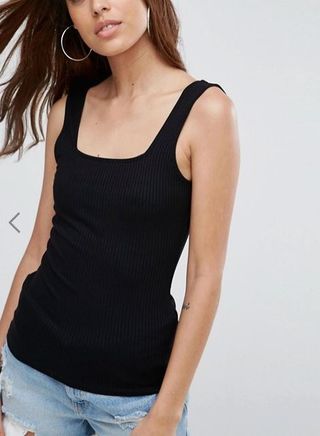 ASOS + Vest with Square Neck