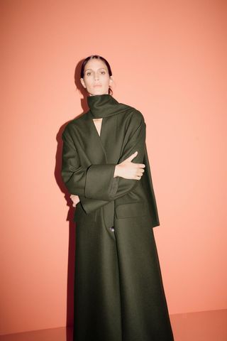 Zara + Manteco Wool Blend Coat
