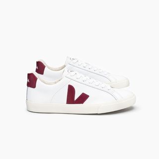 Veja + Esplar Leather White Marsala