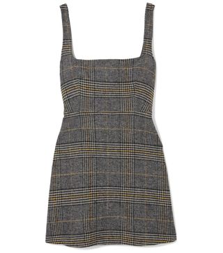 Alexa Chung + Cutout Tweed Mini Dress