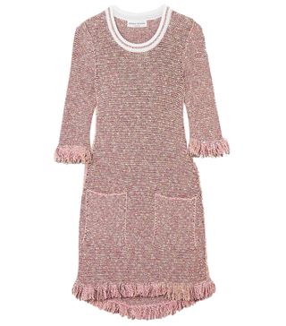 Sonia Rykiel + Sequin-Embellished Cotton-Blend Tweed Mini Dress