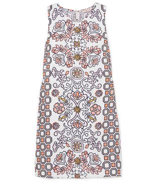 Tory Burch + Hicks Garden Printed Linen-Blend Mini Dress