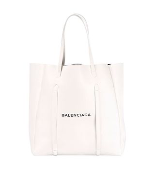 Balenciaga + Everyday S Logo Leather Tote Bag