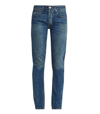 Re/Done Originals + High-Rise Straight Skinny-Leg Jeans
