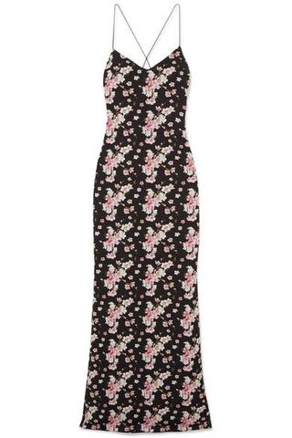 Eywasouls Malibu + Josepha Open-Back Floral-Print Cotton-Voile Maxi Dress
