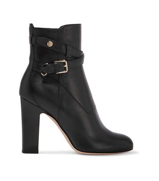 Jimmy Choo + Mitchel 100 Buckled Leather Ankle Boots