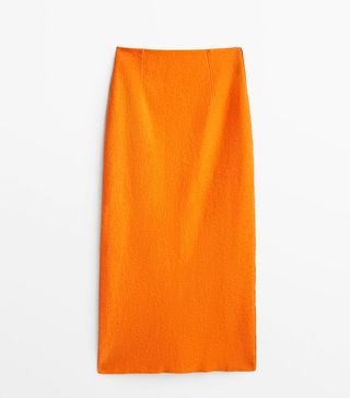 Massimo Dutti + Wool Midi Skirt