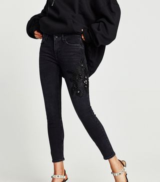 Zara + The Skinny Jeans With Patches