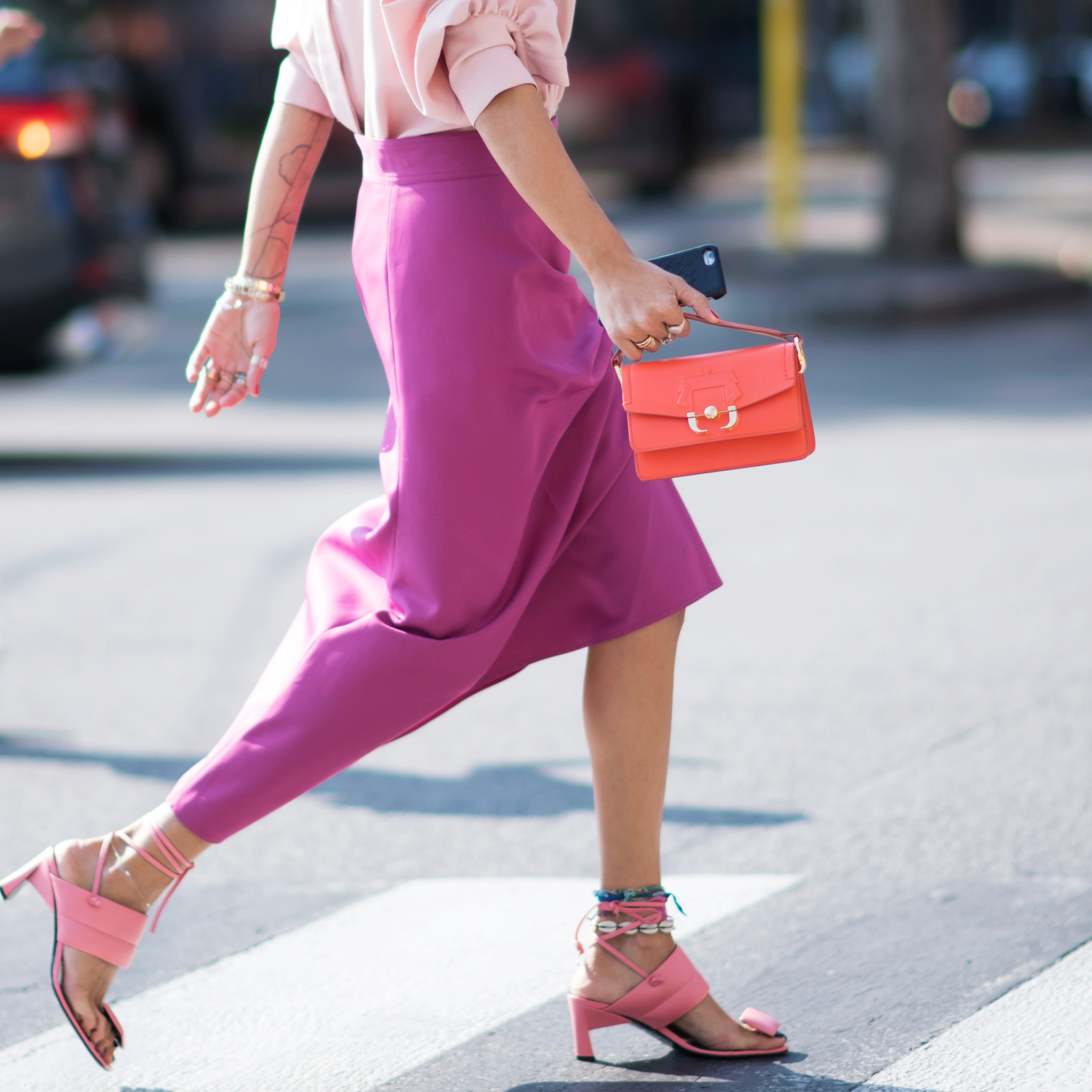 How to Wear Head-to-Toe Pink