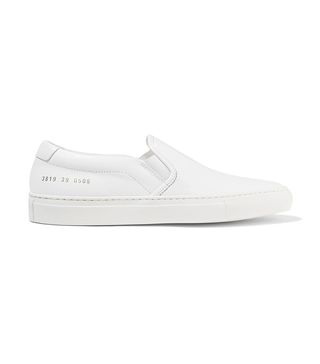 Common Projects + Leather Slip-on Sneakers