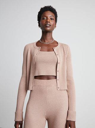 Who What Wear Collection + Perry Ribbed Cardigan
