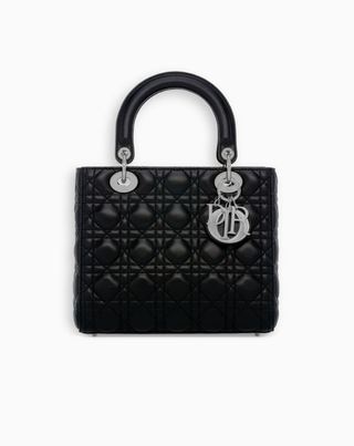 Dior + Lady Dior Bag in Black Lambskin (Available in Store)