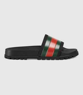 Gucci + Web Slide Sandals