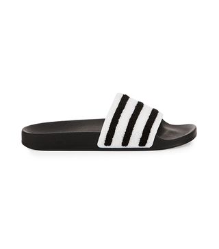 Adidas Originals + Adilette Striped Slide Sandals