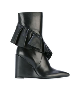 J.W.Anderson + Mid Calf Ruffle Boots