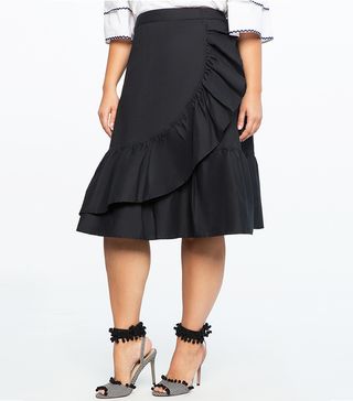 Eloquii + Asymmetric Flounce Skirt