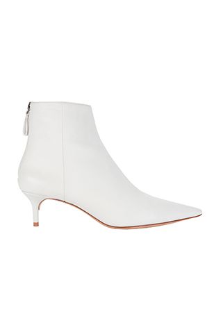 Alexandre Birman + Leather Kitten Booties