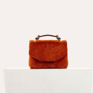 Maje + Faux Fur Evening Bag