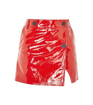 Topshop + Heaton Patent Leather Mini Skirt by Unique