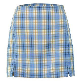 Linzhish + Plaid Mini Skirt