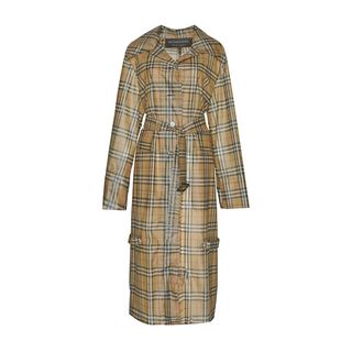 Burberry + Vintage Check Plastic Trench Coat