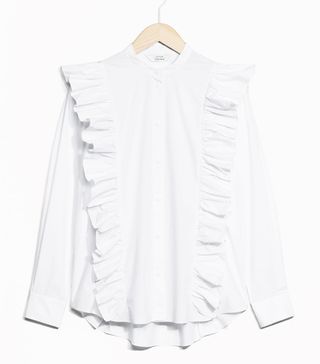 & Other Stories + Frills Button Down Blouse