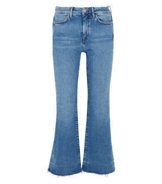 M.i.h Jeans + Lou Frayed High-Rise Flared Jeans