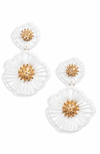 Nordstrom + Floral Double Drop Earrings