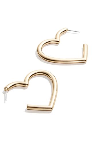 Baublebar + Reva Heart Hoop Earrings
