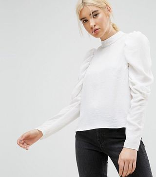 ASOS + Boxy Top With Exaggerated Sleeves