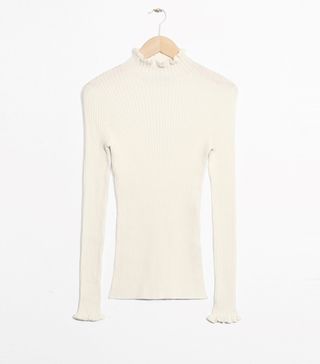 & Other Stories + Ruffles snd Ribbed Turtleneck