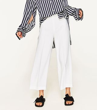 Zara + High-Waist Trousers