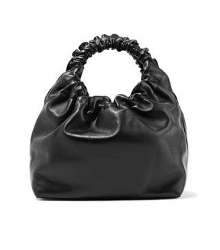 The Row + Double Circle Small Leather Tote
