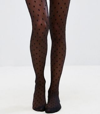 ASOS + Medium Polka Dot Tights