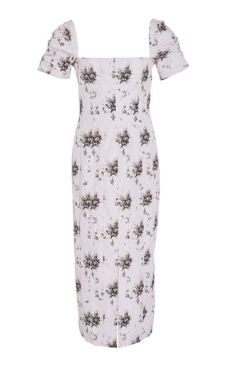 Brock Collection + M'O Exclusive Odilia Floral Poplin Midi Dress