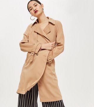 Topshop + Double Breasted Trench Coat