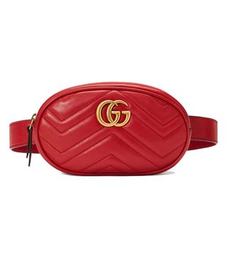 Gucci + Marmont Matelassé Leather Belt Bag