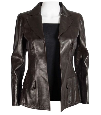 I Want Gwyneth Paltrow's Sliding Doors Leather Jacket | Who What Wear