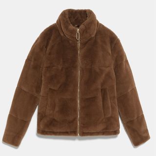 Zara + Faux-Fur Jacket