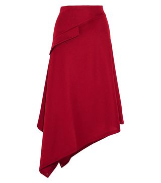 J.W.Anderson + Asymmetric Jersey Midi Skirt