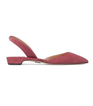 Paul Andrew + Rhea Suede Point-Toe Flats